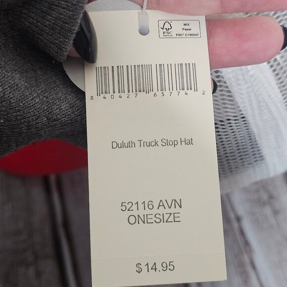 NWT Duluth Truck stop hat white and red angry beaverino pizzeria - Picture 3 of 5